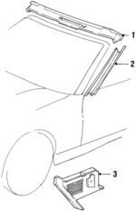 51438173559 - Body: Cowl Trim for BMW: 318i, 318is, 323i, 323is, 325i, 325is, 328i, 328is, M3 Image