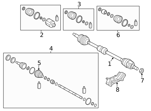 Drive Axles for 2017 Kia Rio #0