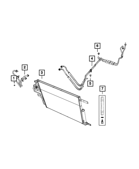 Transmission Oil Cooler, and Lines for 2019 Ram 1500 #0