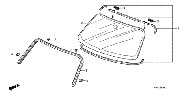 Front Windshield for 2008 Honda S2000 #0