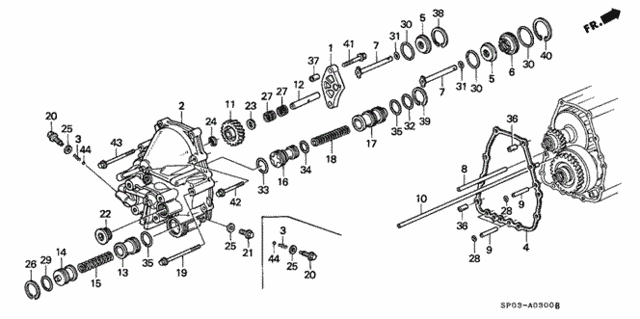AT Rear Cover for 1995 Acura Legend #0