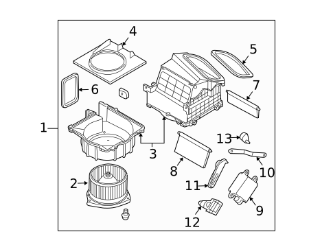 Blower Motor & Fan for 2006 Nissan 350Z #1