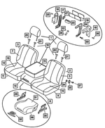 5161065AA - Interior Trim: Headrest Sleeve for Mopar Image