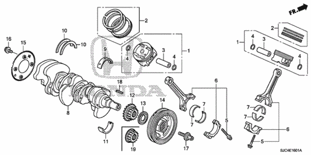 Piston - Crankshaft (2) for 2012 Honda Ridgeline #0