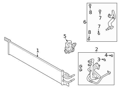 Trans Oil Cooler for 2025 Lincoln Corsair #0