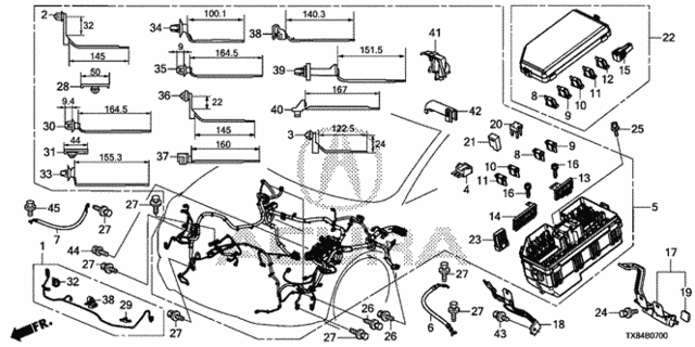 Wire Harness (1) for 2013 Acura ILX #0
