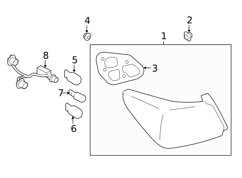 Tail Lamps for 2015 Subaru Impreza #1