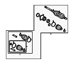 4234048140 - Universals &amp; Rear Axle: Axle Assembly for Lexus: RX450h, RX450hL Image