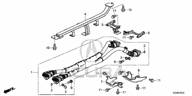 PCU Cable (RR.) for 2017 Acura MDX #0