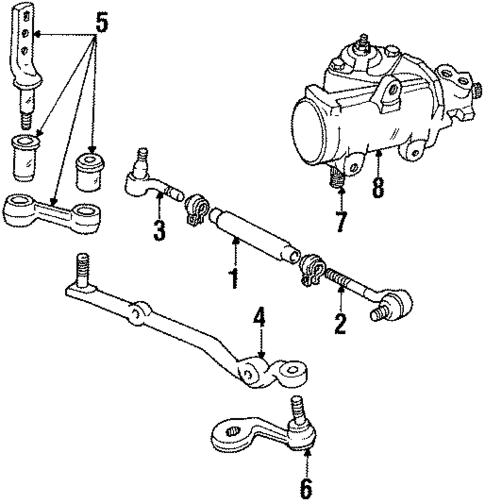 Steering Gear & Linkage for 1991 Mercury Colony Park #1