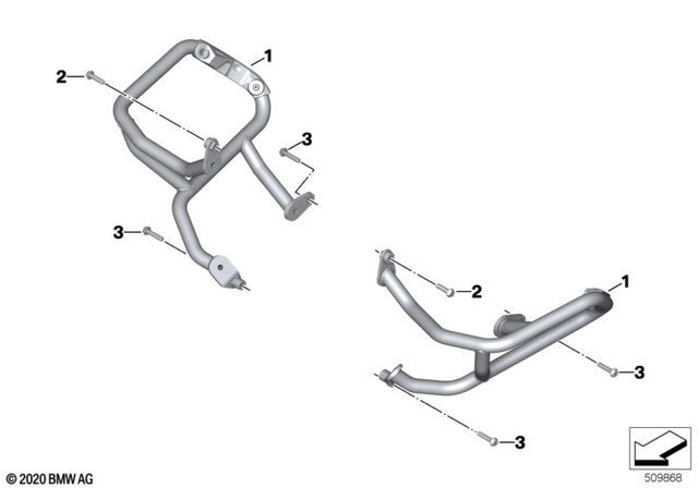 11841541244 - : Right Engine Protection Bar for BMW-Motorrad Image