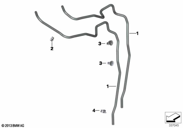 17127609160 - Fuel Supply: Pipe Clip -  for BMW-Motorrad Image
