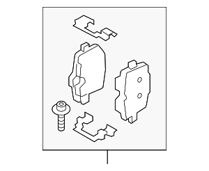 4466WAA02 - : Brake Pads Rear for Toyota Image