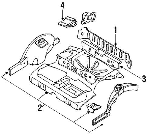 Rear Body for 1989 Subaru Justy #0