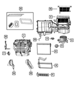 5191347AA - Air Conditioners and Heaters: Heater Core for Mopar Image