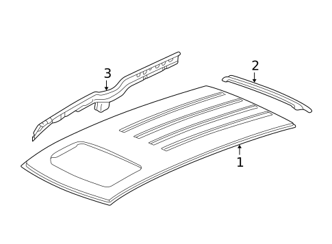 Roof & Components for 2005 Acura MDX #0