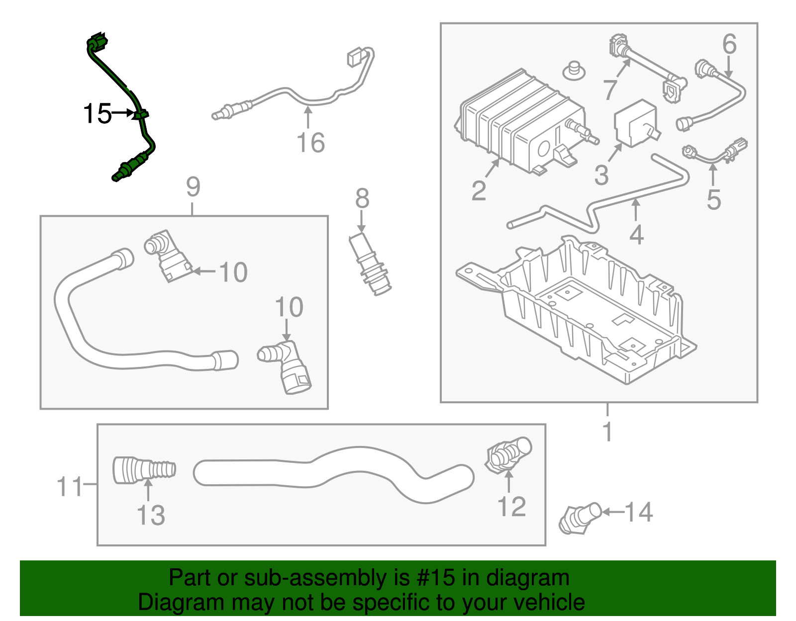 2018-2023 Ford Mustang Oxygen Sensor JR3Z-9F472-D