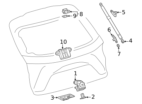 Lock & Hardware for 2022 Lexus NX350h #3