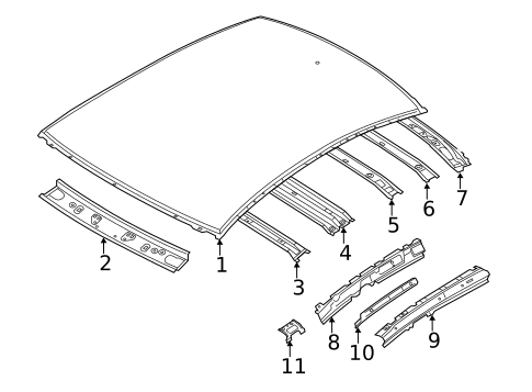 Roof & Components for 2017 Mazda 6 #1
