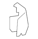 6L2Z7861348SAB - Body: Hinge Cover for Mercury: Mountaineer Image