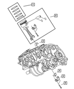 5012364AC - Engine 3.7L Six Cylinder: Piston Ring Package for Mopar Image