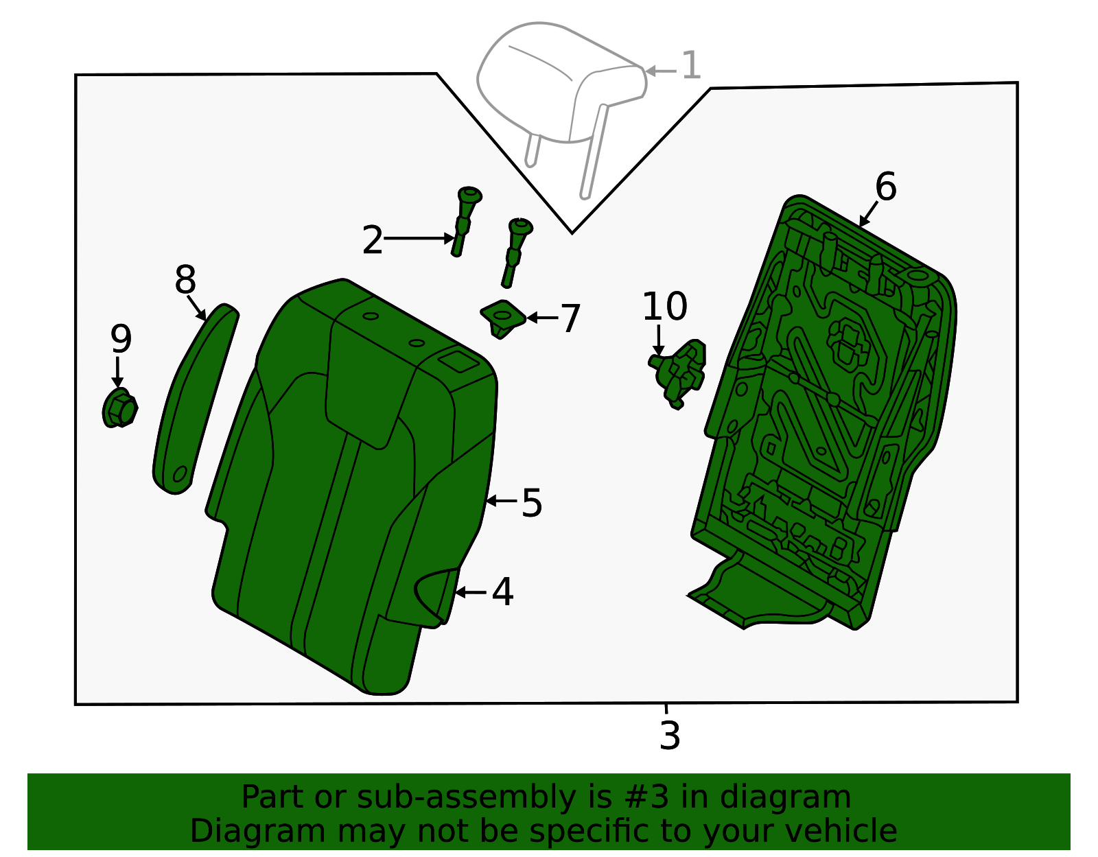 89300-P4AB0MC3 - Seat Back Assembly 2025 Kia Sorento | Kia Parts Space