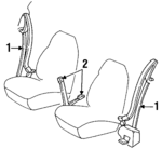12515817 - Electrical: Retractor Assembly for Cadillac: Eldorado Image