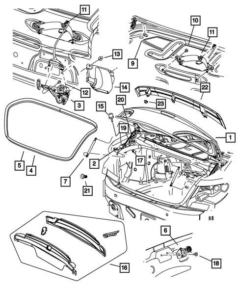 Deck Lid for 2011 Dodge Avenger #0