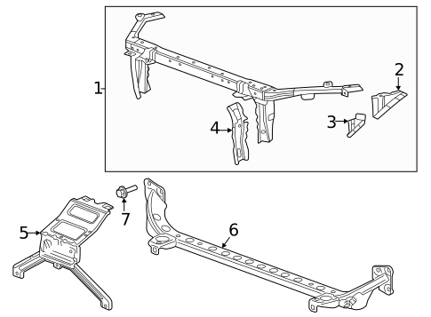 Radiator Support for 2022 Buick Envision #0