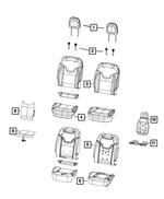 68272257AA - Interior Trim: Seat Back Foam, Right for Jeep: Compass Image
