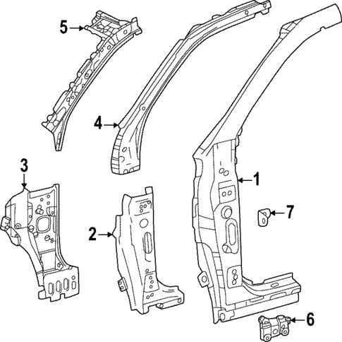 Hinge Pillar for 2025 Lexus LX700h #0