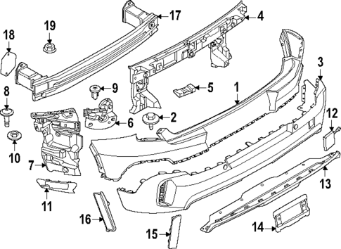 Bumper & Components - Rear for 2025 Mini Countryman #0