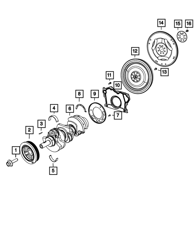 68376489AA - Engine: Torque Converter Drive Plate for Mopar Image