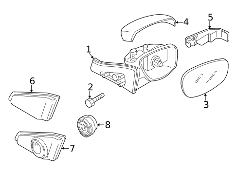 Outside Mirrors for 2015 Mazda 5 #0