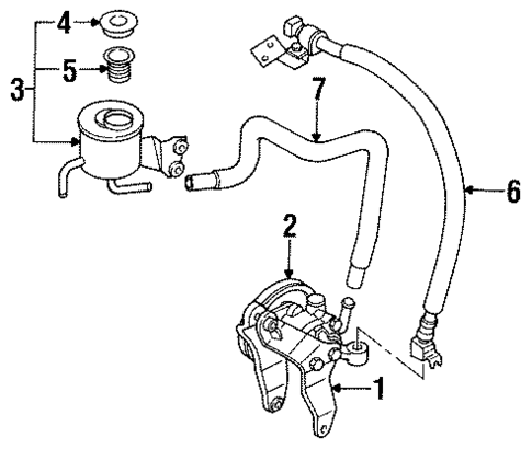 Pump & Hoses for 1990 Nissan Pulsar NX #0