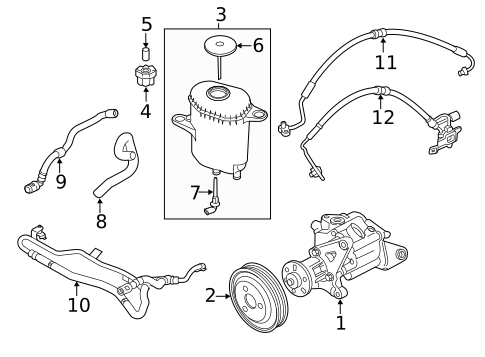 Pump & Hoses for 2018 BMW 640i xDrive #0