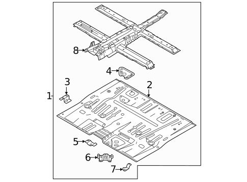 Brackets, Flanges & Hangers for 2025 Kia Carnival #0
