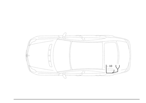 Rear Window Roller Blind for 2006 Mercedes-Benz CLS55 AMG #0