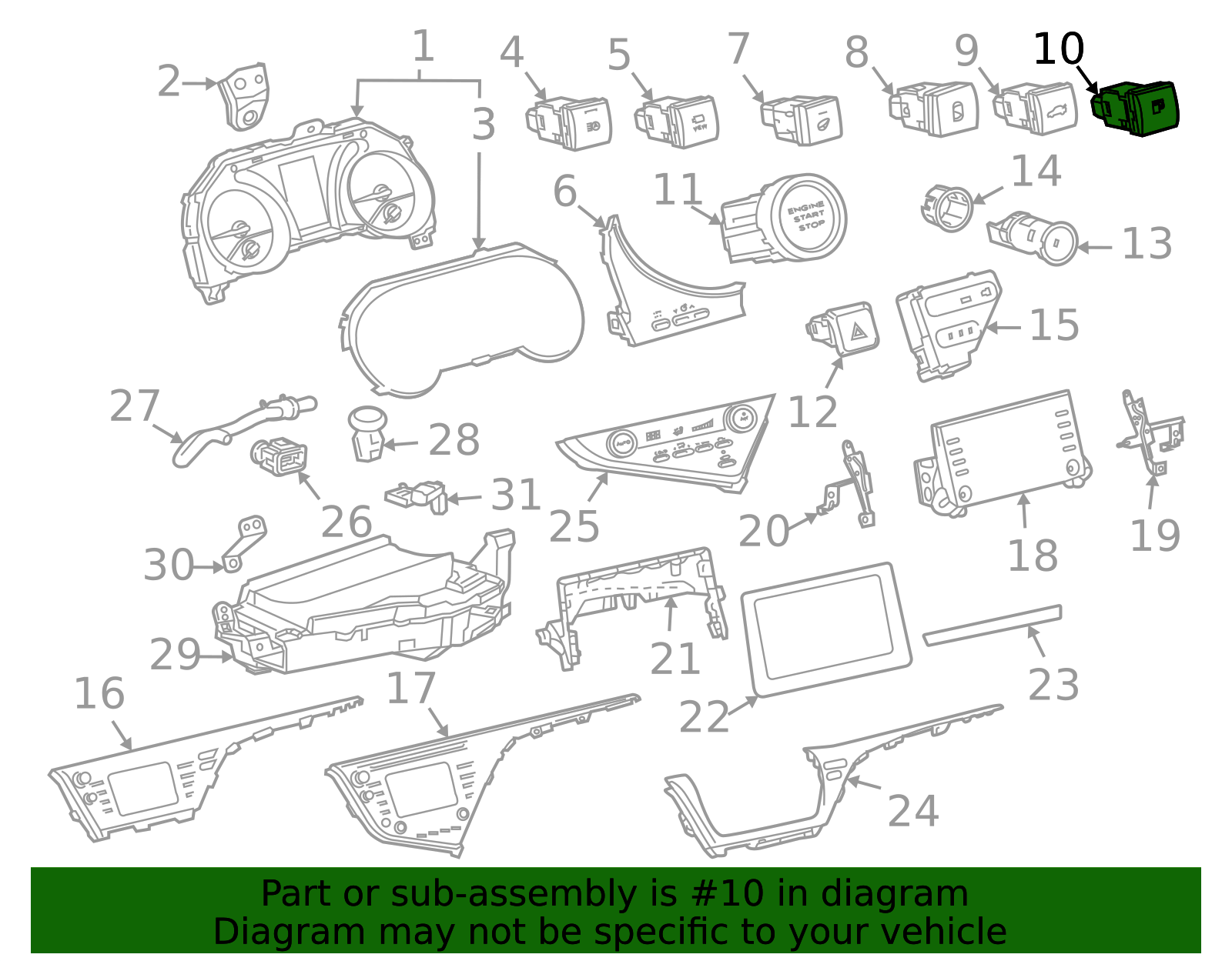 84841-06021 - 2019-2024 Toyota Camry - Switch | Toyota Parts Delivered