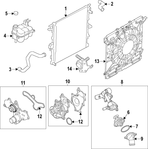 Radiator & Components for 2021 Ford Explorer #2