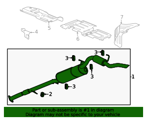 2023-2026 GM F Muffler 85838037 GM | GMPartsDirect.com