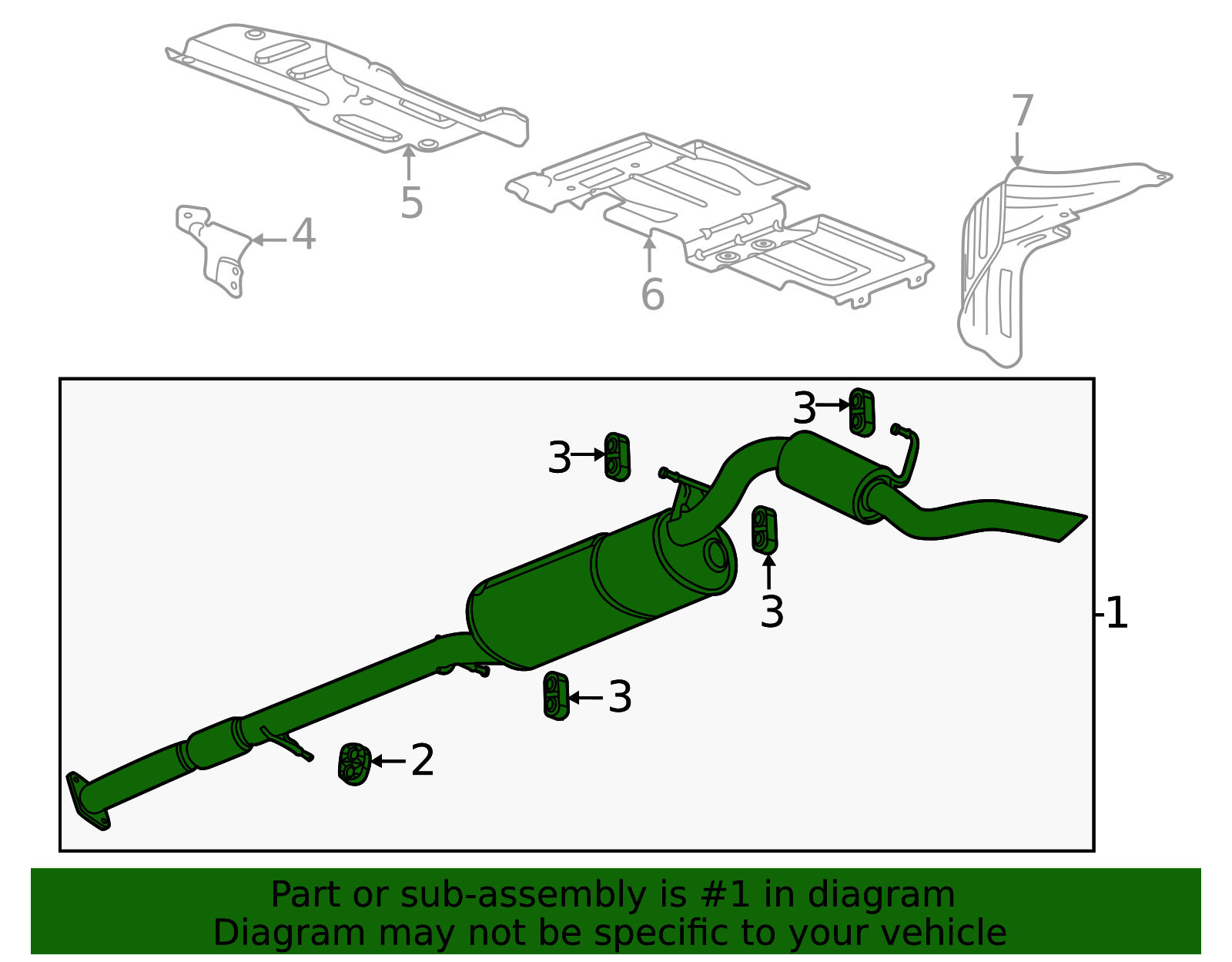 2023-2026 GM F Muffler 85838037 | OEM Parts Online