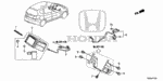 90151SM4003 - Electrical/Exhaust/Heater/Fuel: BOLT-WASHER (5X12) for Honda Image