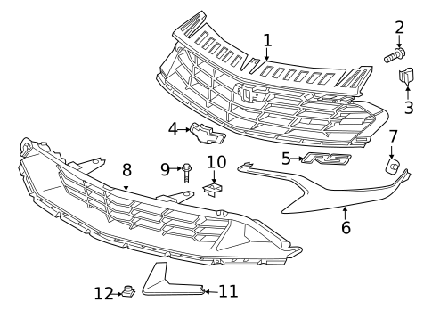 Grille & Components for 2022 Chevrolet Camaro #2