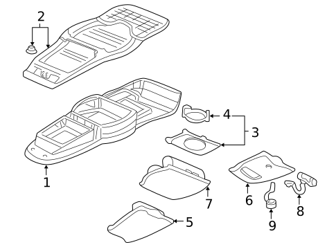 Overhead Console for 2003 Pontiac Aztek #1