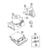 68183963AA - Brakes: Anti-lock Brake Control Unit for Fiat: 500 Image