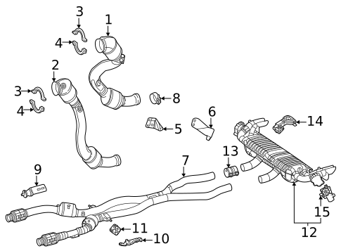 Catalytic Converter for 2021 Mercedes-Benz GLS63 AMG #0