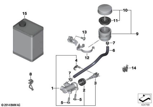 34317692182 - Brakes: Brake Master Cylinder - Abs D=13mm for BMW-Motorrad Image
