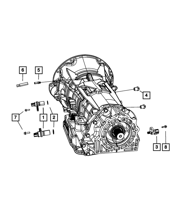 6101331 - 545RFE; 5-Speed; Automatic Transmission: Hex Head Bolt And Coned Washer for Mopar Image