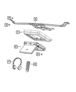 1SU43HDAAC - Electrical: Dvd Screen Bezel for Mopar Image
